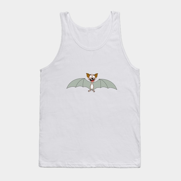 Happy Bat Tank Top by Wickedcartoons